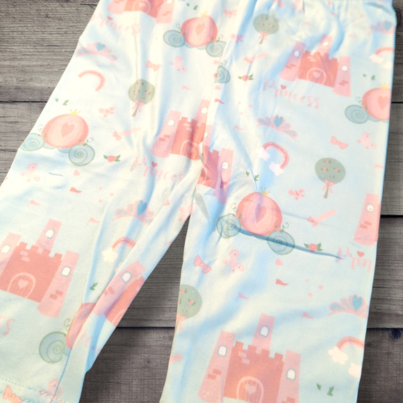 PETE + LUCY Pink and Blue Princess Carriage 2-Piece Short Set 6-12 months - Picture 4 of 8